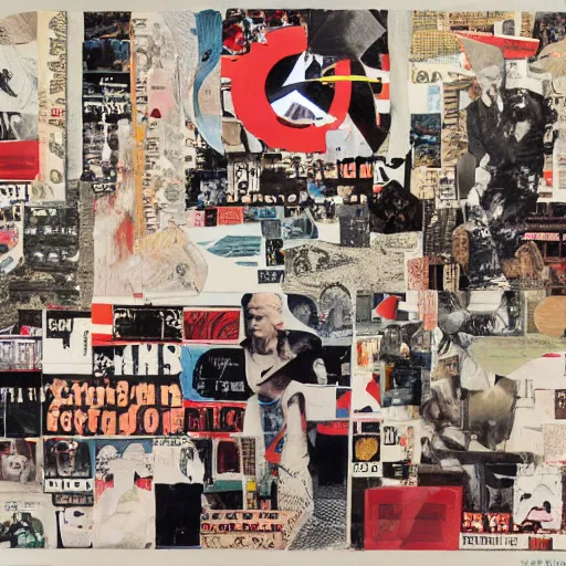 Image similar to a paper collage of armageddon, a god of death stands in the middle, kurt schwitters, richard hamilton, joe webb, chambliss giobbi, lynn skordal, derek gores, barbara kruger, jacques villegle.