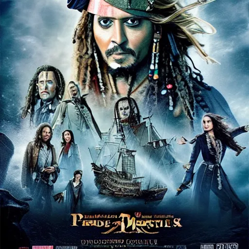 Image similar to tom hiddlestone replacing johnny depp in the lead role in pirates of the caribbean ( 2 0 2 4 ), movie poster