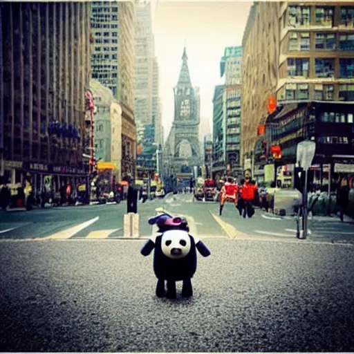 Prompt: “ shaun the sheep in a city ”