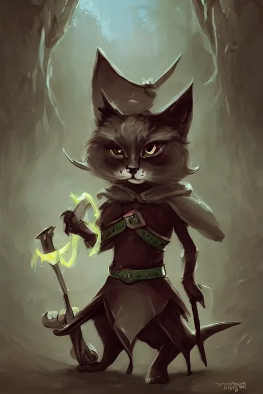 Prompt: cute anthropomorphic tuxedo cat knight wearing a cape and holding a bow, dark armor, cute and adorable, pretty, beautiful, DnD character art portrait, matte fantasy painting, DeviantArt Artstation, by Jason Felix by Steve Argyle by Tyler Jacobson by Peter Mohrbacher, cinematic lighting