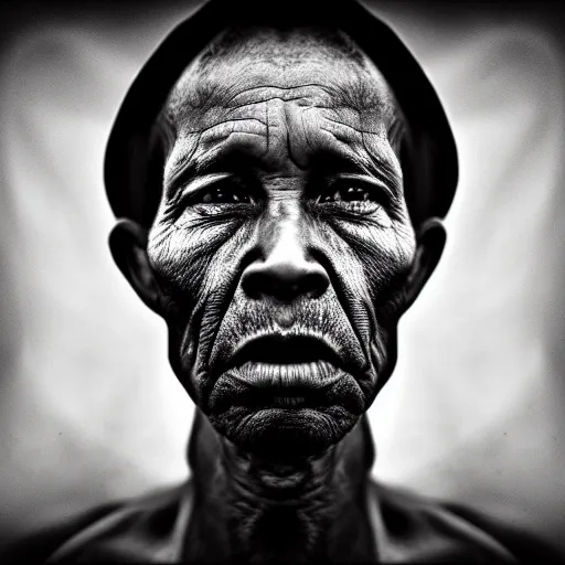 Image similar to portrait of a martian by lee jeffries