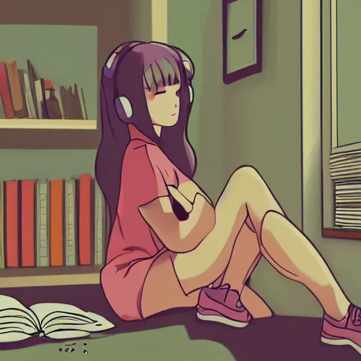 Image similar to seductive lofi beats to study and relax to