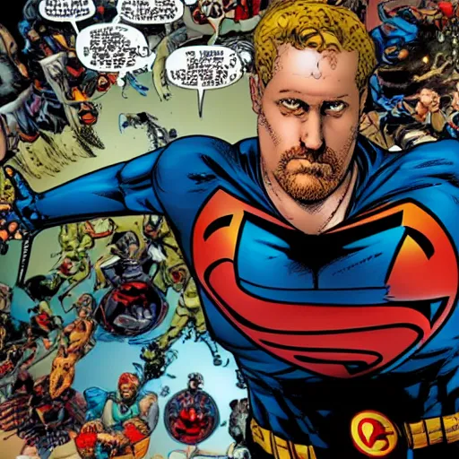 Prompt: portrait of DC comics comic book artist Ethan Van Sciver