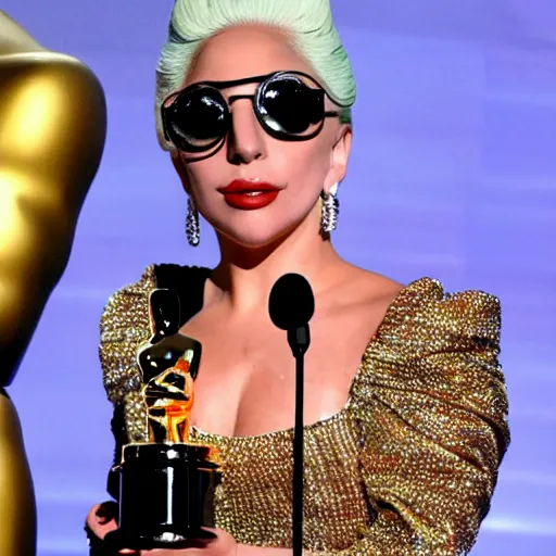 Image similar to lady gaga wins the academy award for best actress