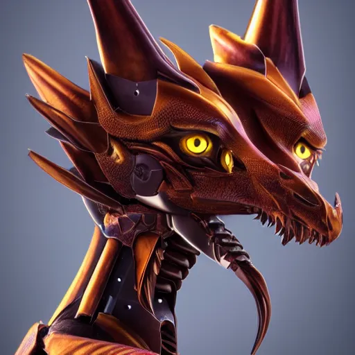 Prompt: stunning back end shot with an upward angle, of a beautiful elegant anthropomorphic female robot dragon, well designed highly detailed cute female robot dragon head with slick eyes, looking back at the camera with a smirk, well armored, detailed claws, high quality, HD octane render, fantasy, furry art, Artstation, Deviantart, Furaffinity