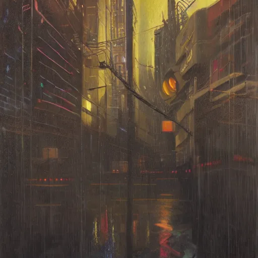 Image similar to recital, clockwork, moment, tectonic sky, skydome, bullet train, dystopian, tech noir, wet reflections, prism, atmospheric, ambient, chiaroscuro, pj crook, syd mead, livia prima, artgerm, greg rutkowski, nick alm, casey baugh