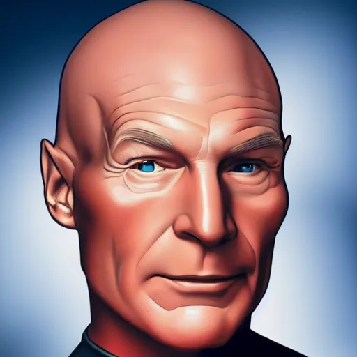 Prompt: captain picard, high detail, high definition,