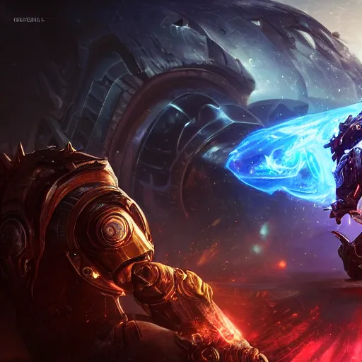 Image similar to portrait of elon musk as a spellcaster, league of legends amazing splashscreen artwork, gears of war, splash art, natural light, elegant, photorealistic facial features, intricate, fantasy, detailed face, atmospheric lighting, anamorphic lens flare, cinematic lighting, league of legends splash art, hd wallpaper, ultra high details by greg rutkowski