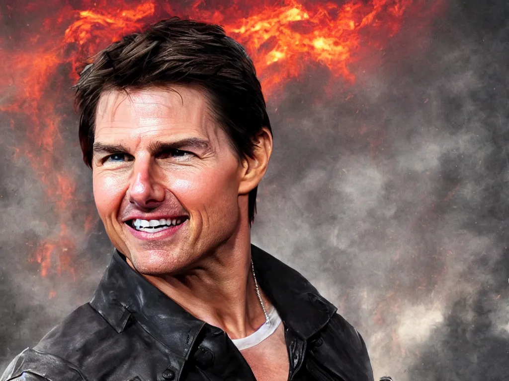 Prompt: tom cruise as a demon