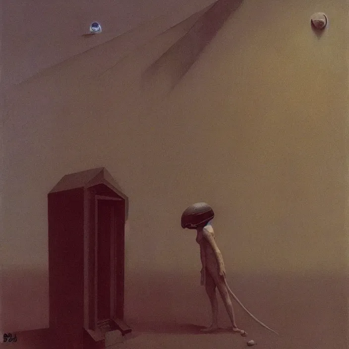 Image similar to do you trust the government, science fiction, Edward Hopper and James Gilleard, Zdzislaw Beksinski, highly detailed