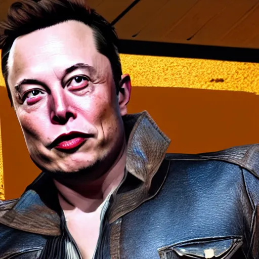 Image similar to Elon musk in red dead redemption 2 4K detail