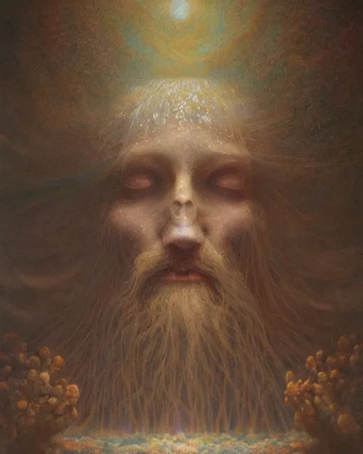 Image similar to etheric transfiguration, beautiful oil painting by Agostino Arrivabene,