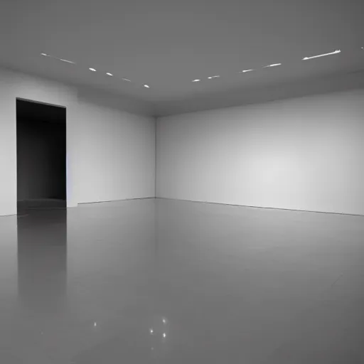 Image similar to a conceptual object in an empty room