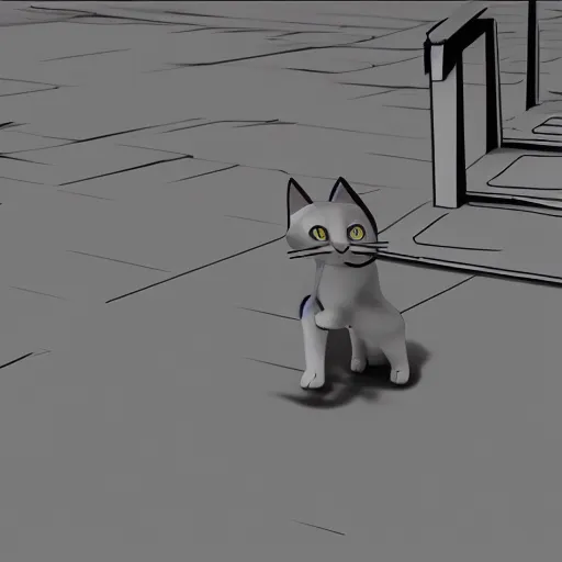 cat game character animation frames, Stable Diffusion