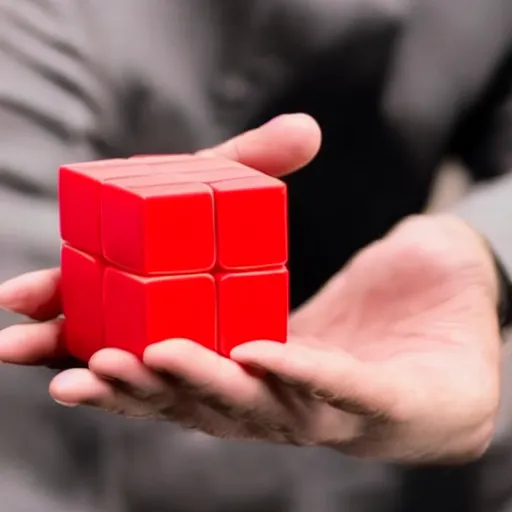 Image similar to man touches a cube that contains all knowledge and is vaporized instantly