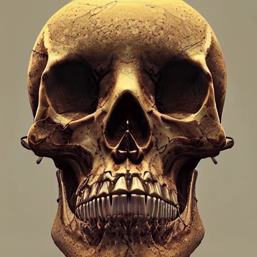 Image similar to portrait_of_a_melting_skull._intricate_abstract._intricate_artwork._by_Tooth_Wu_wlop_beeple_dan_mumford._octane_render_trending_on_artstat