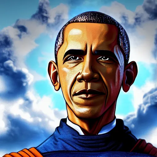 Prompt: Obama as Krillin, 4k