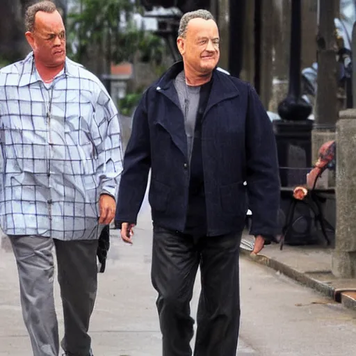 Prompt: tom hanks meets a ghost