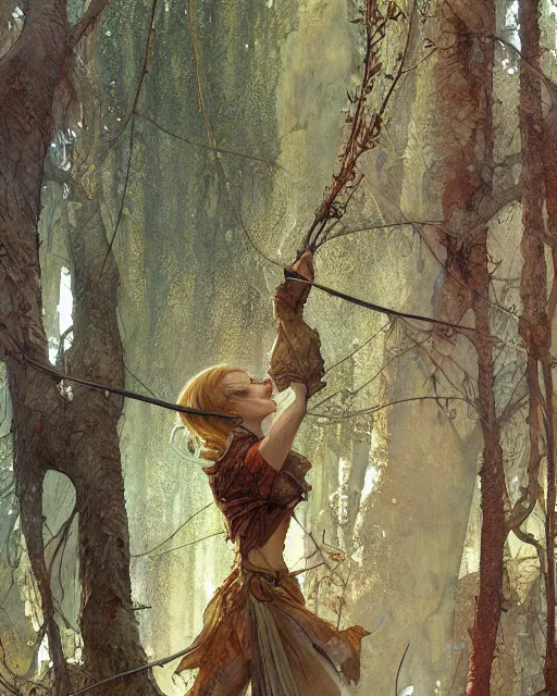 Prompt: betula pendula, fantasy digital art by moebius, mucha, greg rutkowski, denis sarazhin, highly detailed, artstation