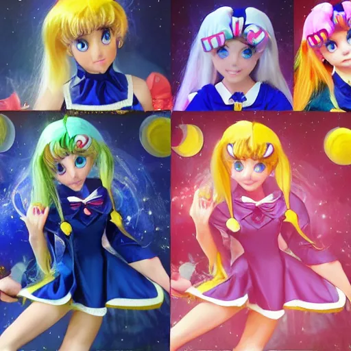 Image similar to photo of real life sailor moon