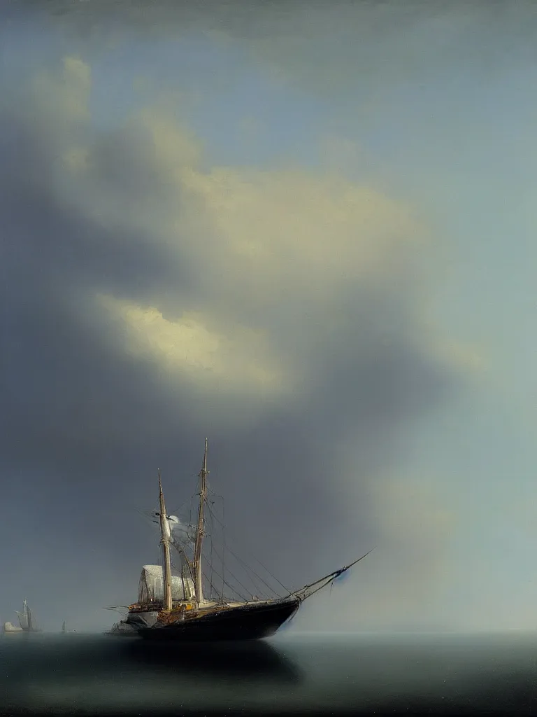 Prompt: minimalist symmetrical futuristic zaha hadid android painting by ivan aivazovsky