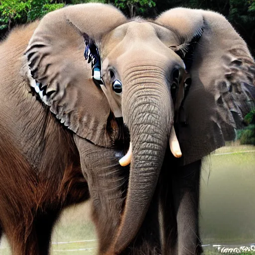 Image similar to hairy asian mammoth elephant