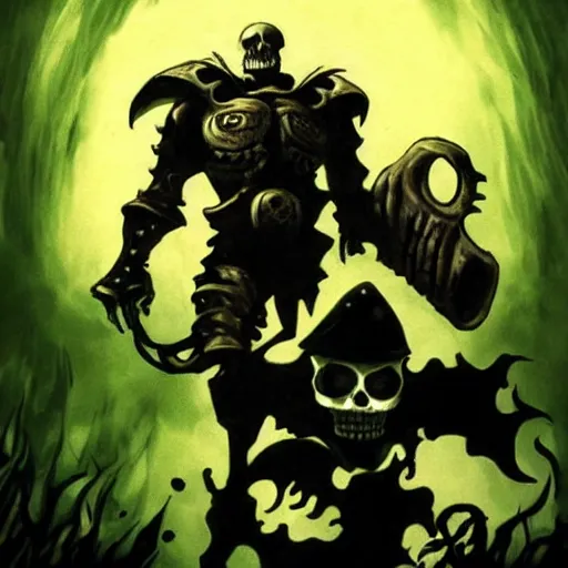 Prompt: skull knight