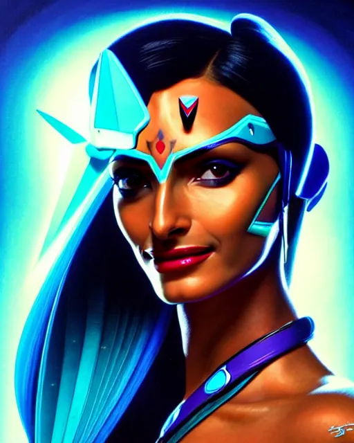 symmetra from overwatch, bust, fantasy, fantasy art, | Stable Diffusion ...