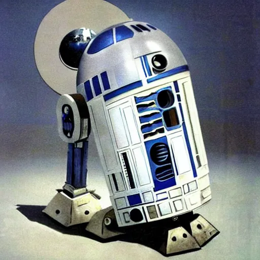 Image similar to r2d2 by Salvador Dali