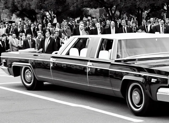 Image similar to ps 4 gameplay, john f kennedy in dallas motorcade, dealy plaza, life is strange, unreal engine