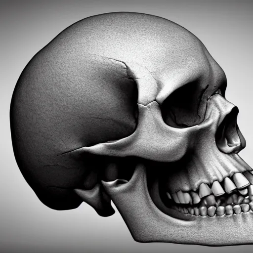 Image similar to human skull various angles, photoreal, 4 k