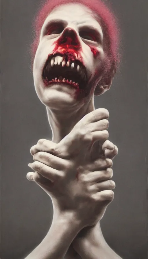 Prompt: rage, by gottfried helnwein