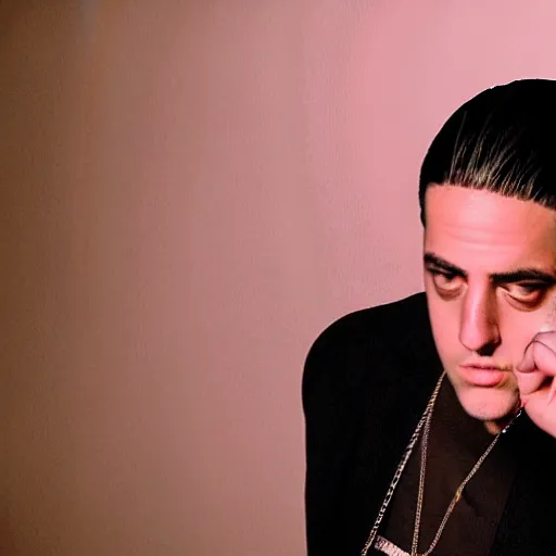 Prompt: G-Eazy in the Sopranos, photo-realistic