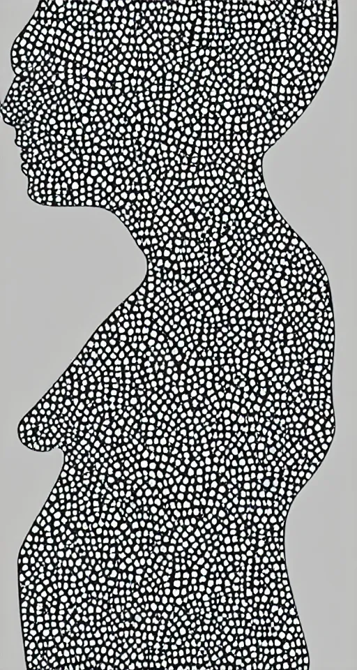 Image similar to Fashion Graphic Design and Illustration made in collage technique with minimalist geometric shapes, typography, heading text, subtext, black and white colors, lines, dots, scribbles, unbalanced, blank paper
