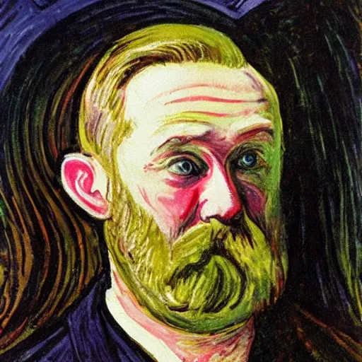 Prompt: skrik painted by Edward munch