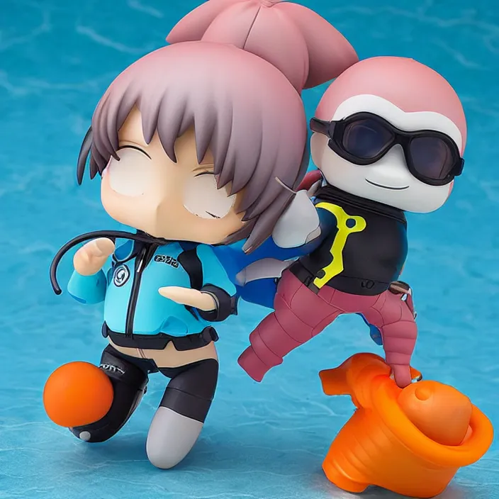 Image similar to Scuba Sloth, An anime Nendoroid of Scuba Sloth, figurine, detailed product photo