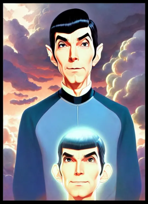 Prompt: cute doctor spock, natural lighting, path traced, highly detailed, high quality, digital painting, by don bluth and ross tran and studio ghibli and alphonse mucha, artgerm