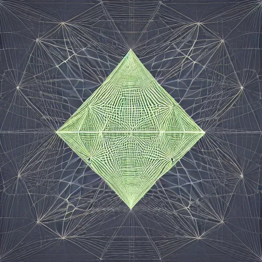 Image similar to serpinksy tetrahedron, fractal, triangles inside of triangles, 3 d render