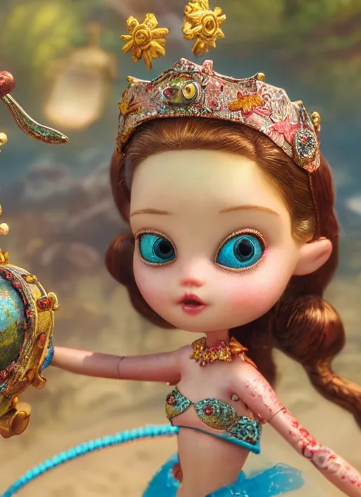 Image similar to highly detailed closeup, profile portrait of tin toy fairytale princess bikini, unreal engine, nicoletta ceccoli, mark ryden, earl norem, lostfish, global illumination, detailed and intricate environment