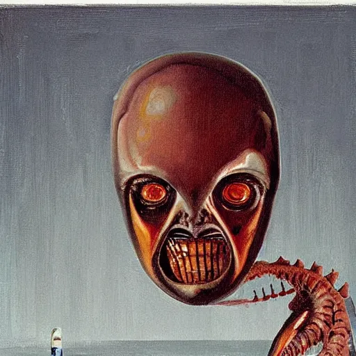 Image similar to alien by wayne thiebaud