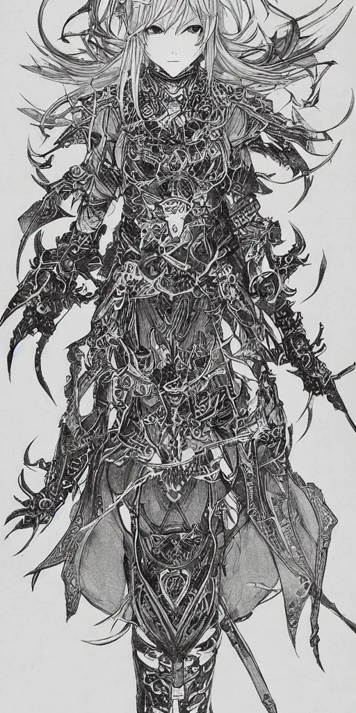 Prompt: a mage from final fantasy 14 drawn by Yoshitaka Amano, intricate, amazing line work, cosmic, psychedelic, cheerful,