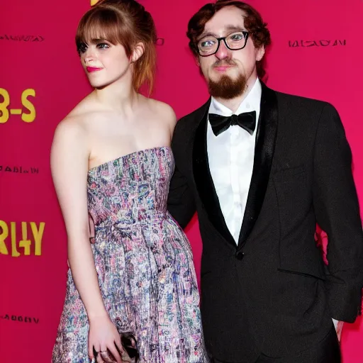 Prompt: photo of sam hyde and emma watson