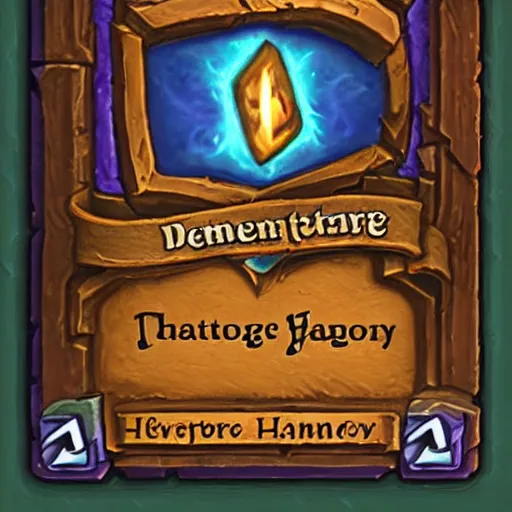 Prompt: a hearthstone card back depicting a dagger, the hearthstone symbol in the center