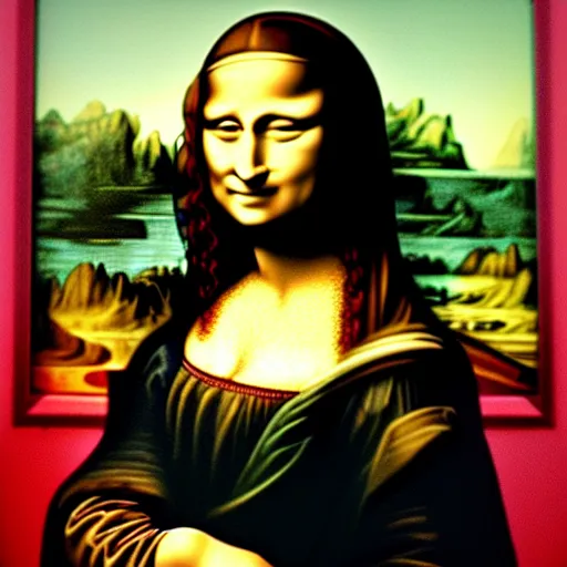 Image similar to jesus, mona lisa art