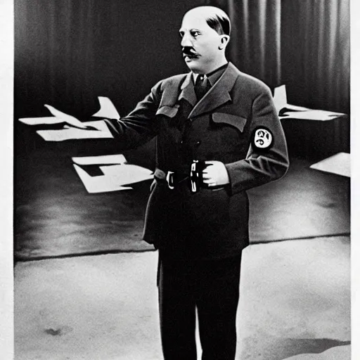 Image similar to hitler's stand up special on netflix, anotomically correct, highly detailed