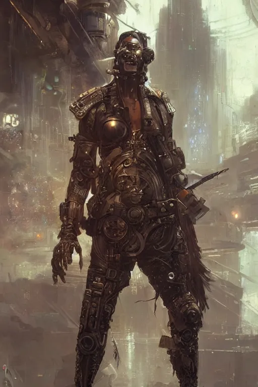 Image similar to a futuristic cyberpunk pirate with a cybernetic eyepatch, upper body, highly detailed, intricate, sharp details, dystopian mood, sci-fi character portrait by gaston bussiere, craig mullins