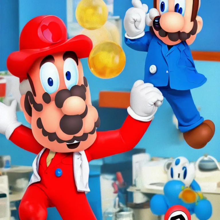 Prompt: photorealistic portrait of dr. mario in real life
