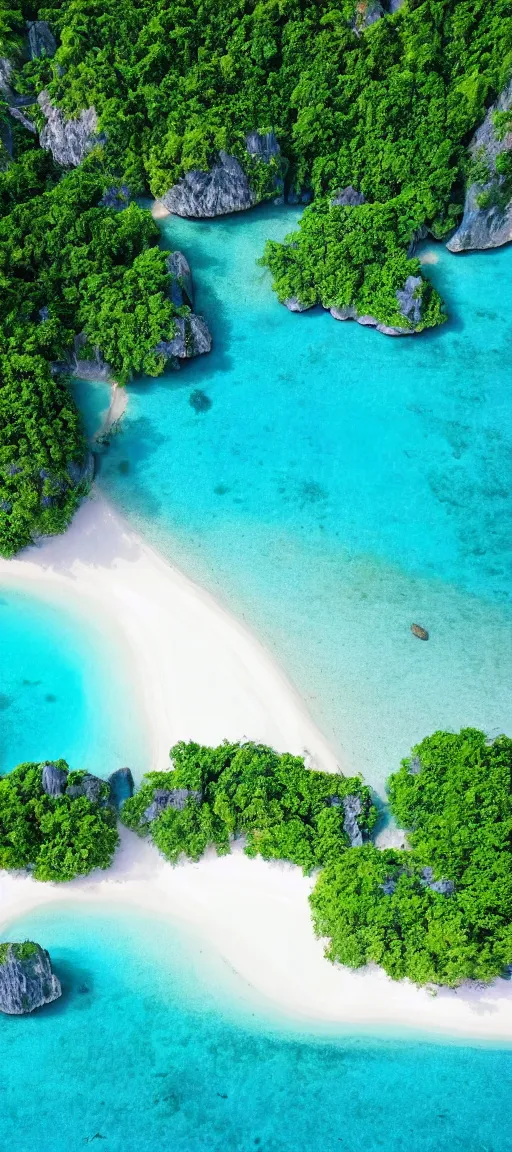 Image similar to koh samui koh krabi crystal clear blue water white sandy beach, 8 k wallpaper, stunning photography, beautiful lighting, dslr