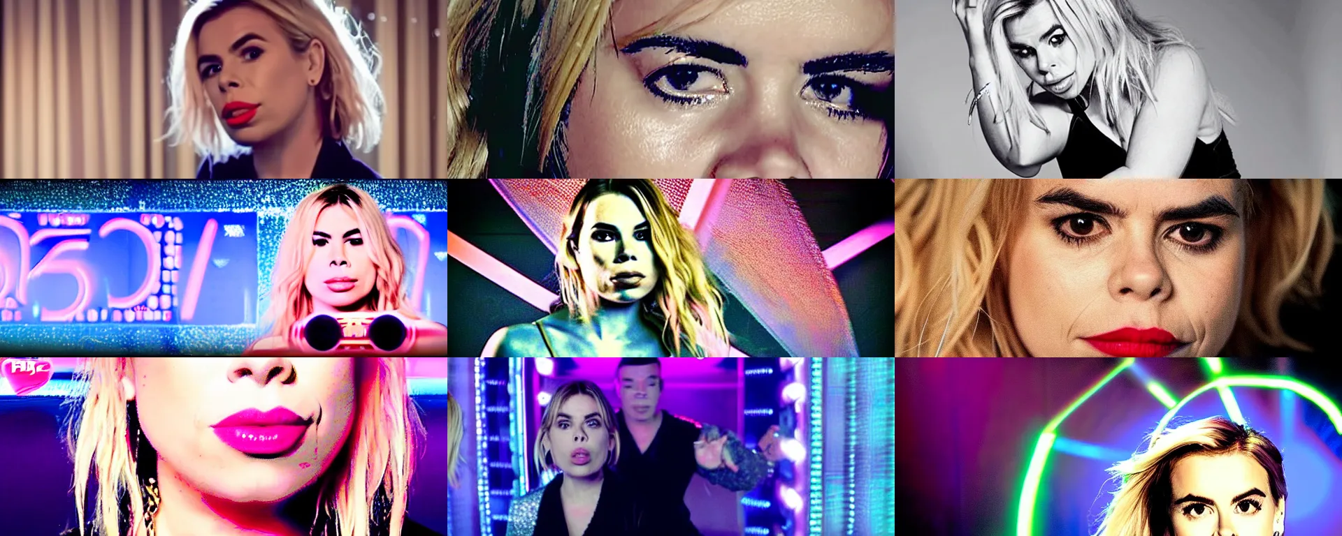 Prompt: 2 5 th anniversary 2 0 2 5 music video still, billie piper -'day & night ( billie's version ) ', produced by stargate tor & mikkel, popstar comeback single, choreography by jojo gomez, dancefloor, disco lights,'0 0 s nostalgia, singer - songwriter, nightclub, top 4 0