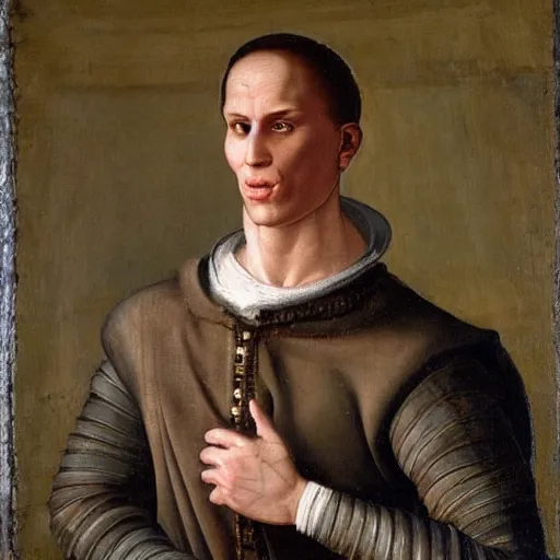 Image similar to A 14th century italian renaissance oil painting of Jerma985, portrait of Jerma985, grainy, realistic, very realistic, hyperrealistic, highly detailed, very detailed, extremely detailed, very neat, very epic, very cool, detailed, trending on artstation